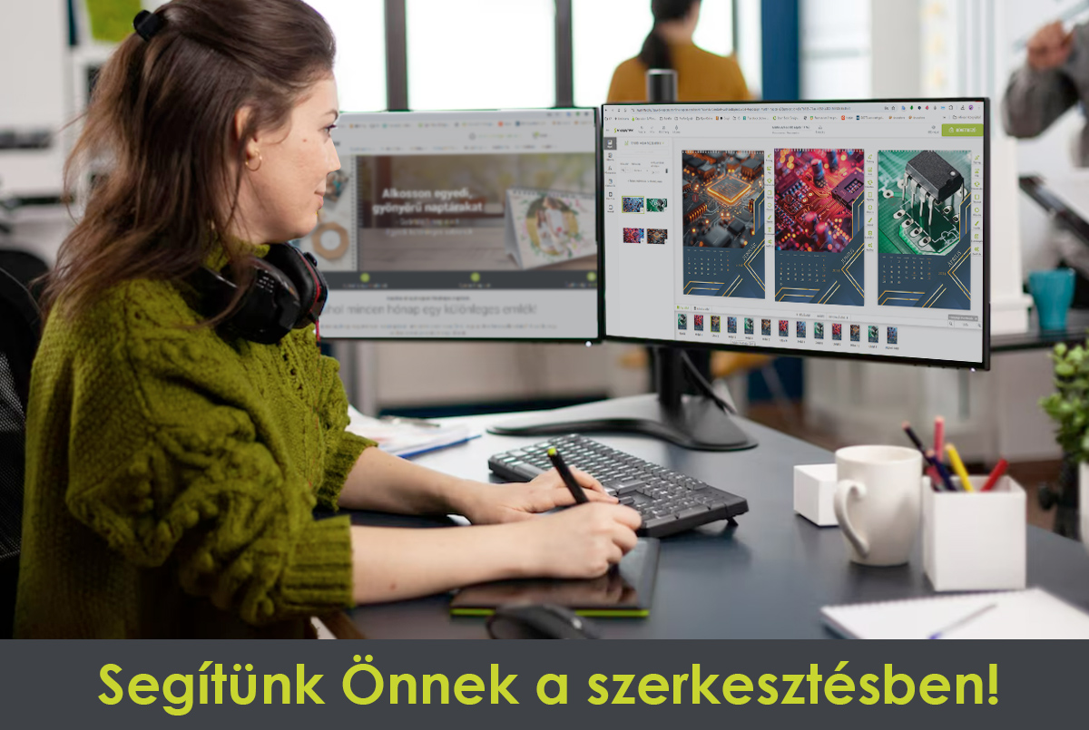 Céges naptárak grafikai szerkesztése