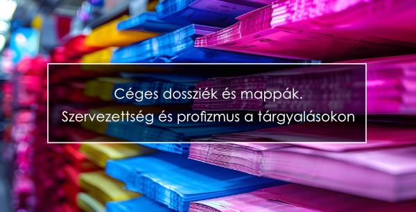 Céges dossziék és mappák. Szervezettség és profizmus a tárgyalásokon