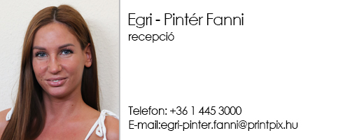 PrintPix Nyomda Egri-Pintér Fanni ügyfélszolgálat