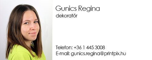 PrintPix Nyomda Gunics Regina dekoratőr