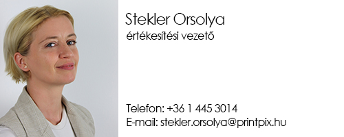 PrintPix Nyomda Stekler Orsolya kereskedelmi vezető