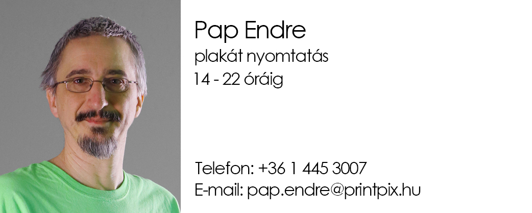 Pap Endre plakát nyomtatás