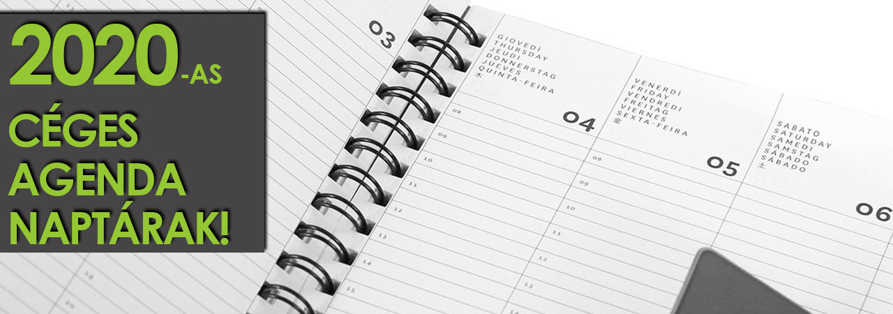 Agenda céges naptárak 2020
