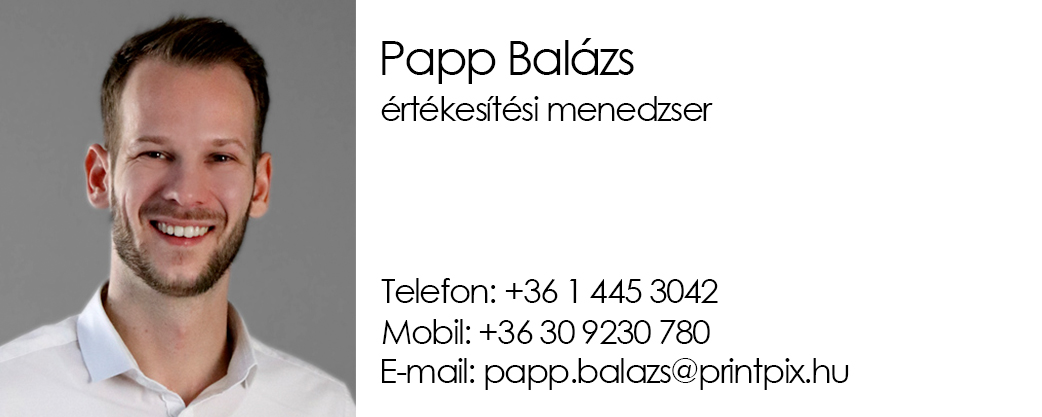 PrintPix Nomnyda Papp Balázs értékesítési menedzsewr